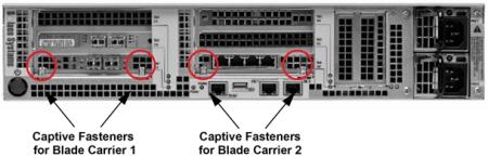 Location of Blade Carrier Captive Fasteners