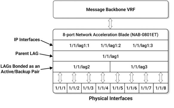 Network Interfaces Grouped Into Active/Backup LAGs