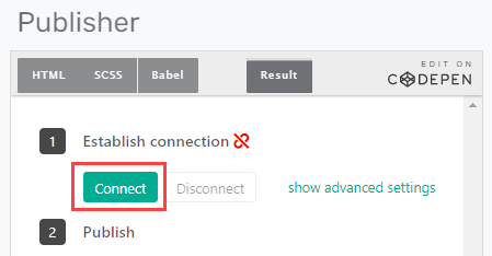 Publisher Connect Button