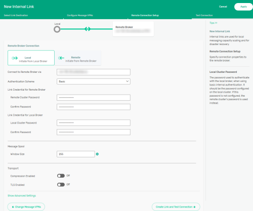 Screenshot showing the options described in the surrounding text.